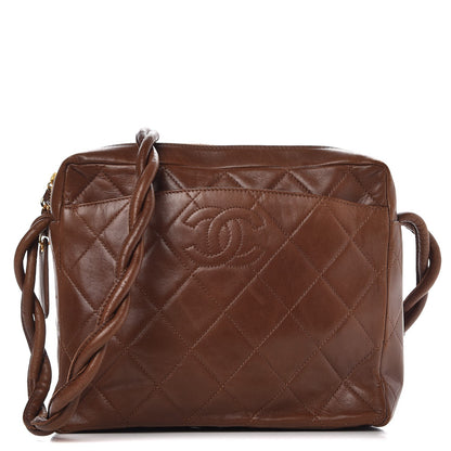 Chanel Lambskin Shoulder Bag Light Brown 1 of 14