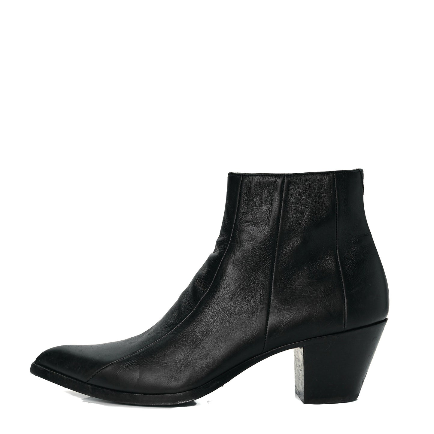 Calfskin Finn 60 Ankle Boots 40 Black