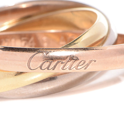 Cartier 18k Pink Yellow White Gold Trinity Ring 54 7 4 of 7