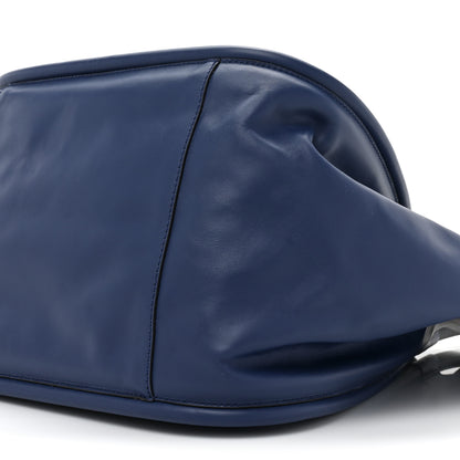 Proenza Schouler Calfskin XL Ruched Tote Dark Navy 10 of 11