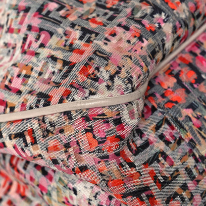 Fendi Zucchino Vitello Floral Forever Chef Shoulder Bag Rosa Papaya Rosa Confetto 10 of 15