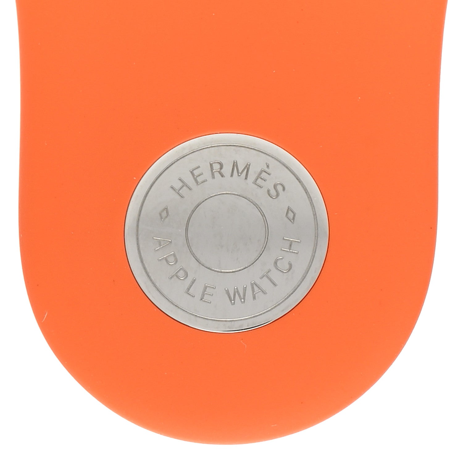 Hermes Silicone 41mm Apple Sports Watch Single Tour Band Orange 3 of 5
