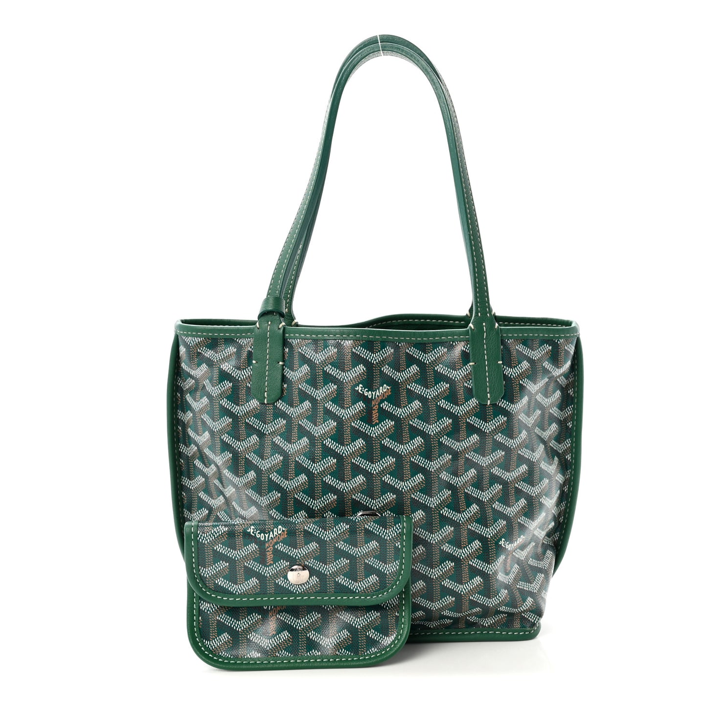 Goyardine Reversible Mini Anjou Green