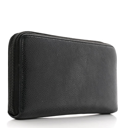 Chanel Caviar Large Timeless CC Zip Around Wallet Black 3 of 24