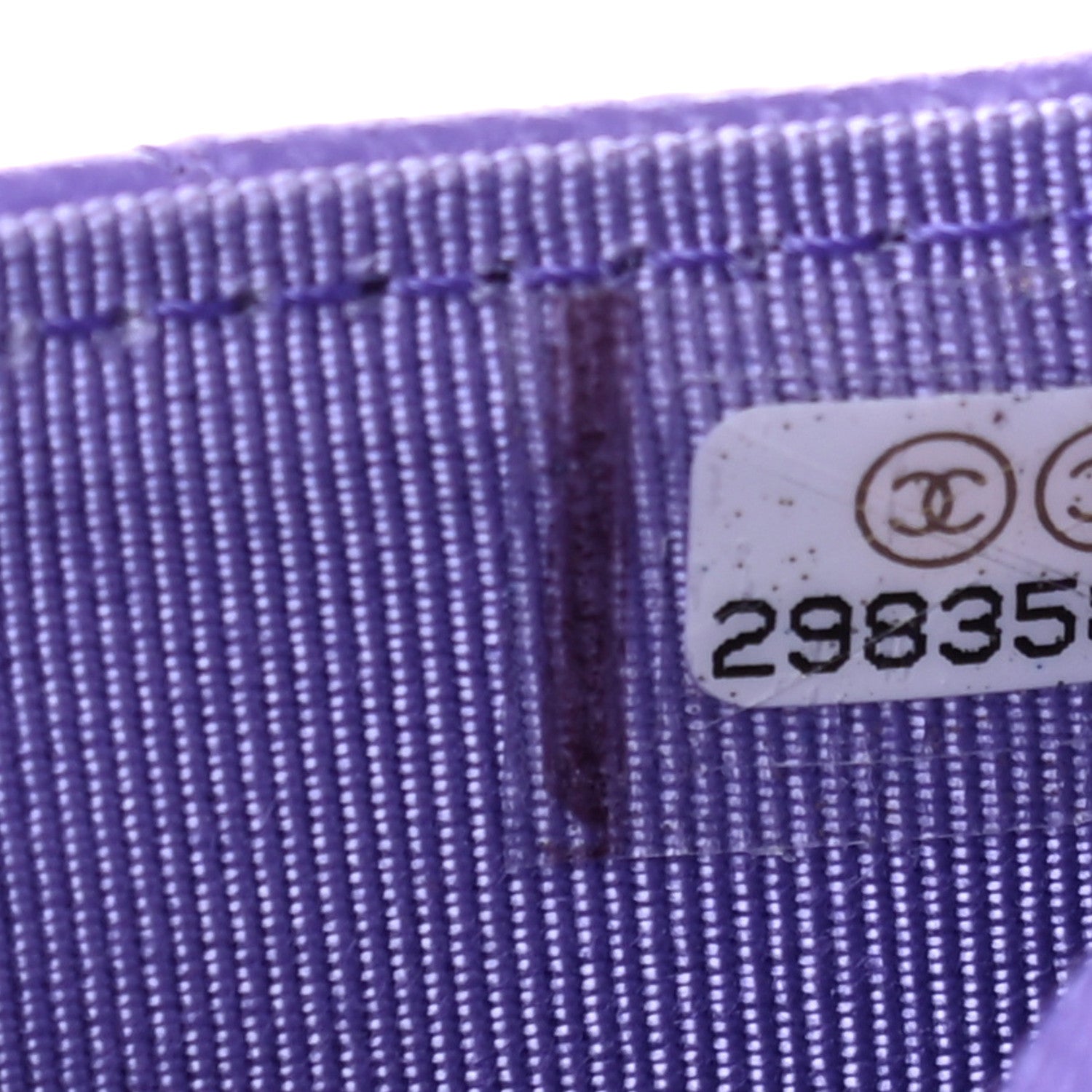 Chanel Caviar Quilted Flap Card Holder Wallet Purple 8 of 8
