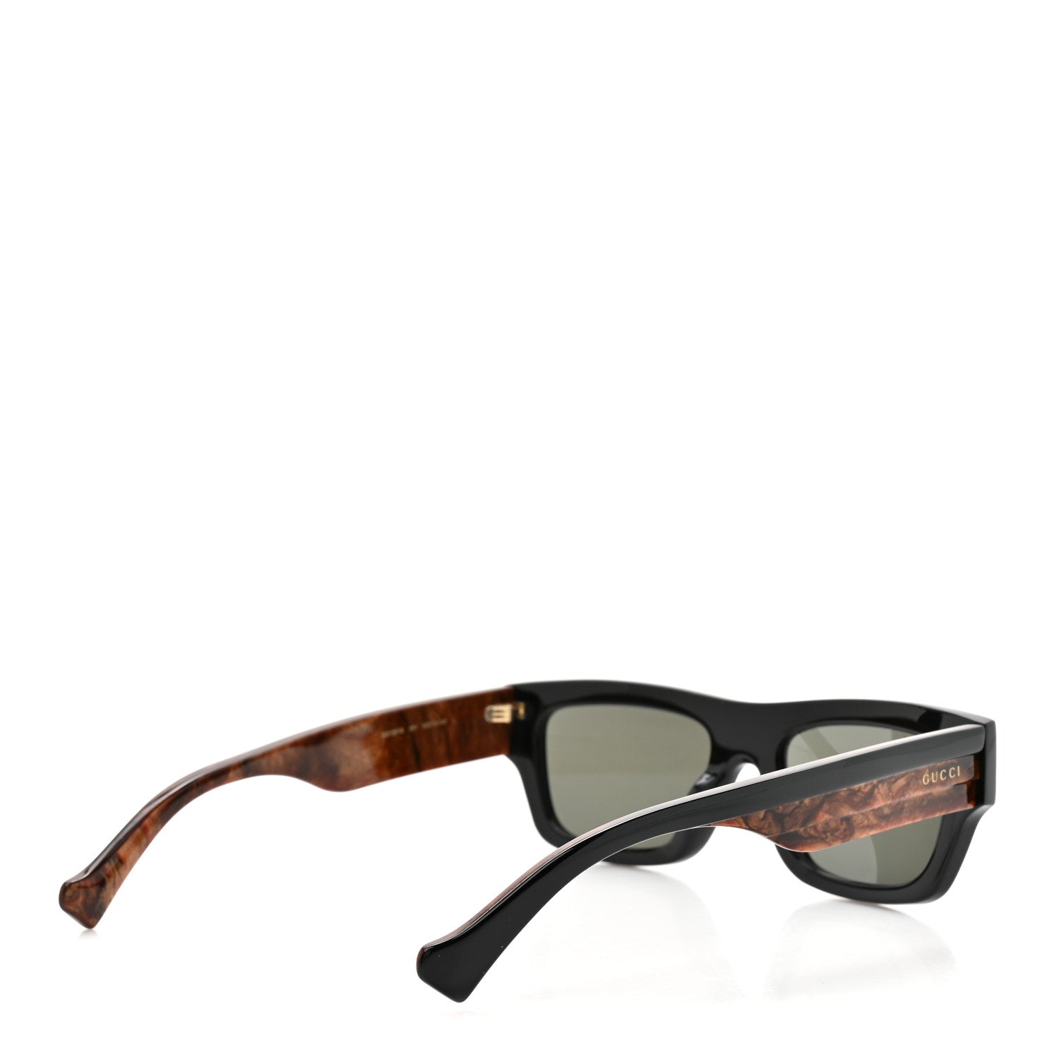 Gucci Acetate Rectangle Frame Web Sunglasses GG1301S Brown 4 of 8
