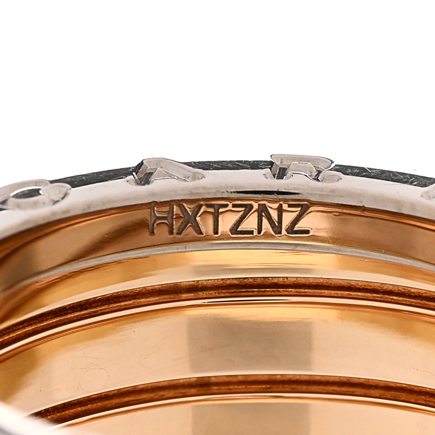 18K Rose White Yellow Gold B.Zero1 Four-Band Ring 54 6.75