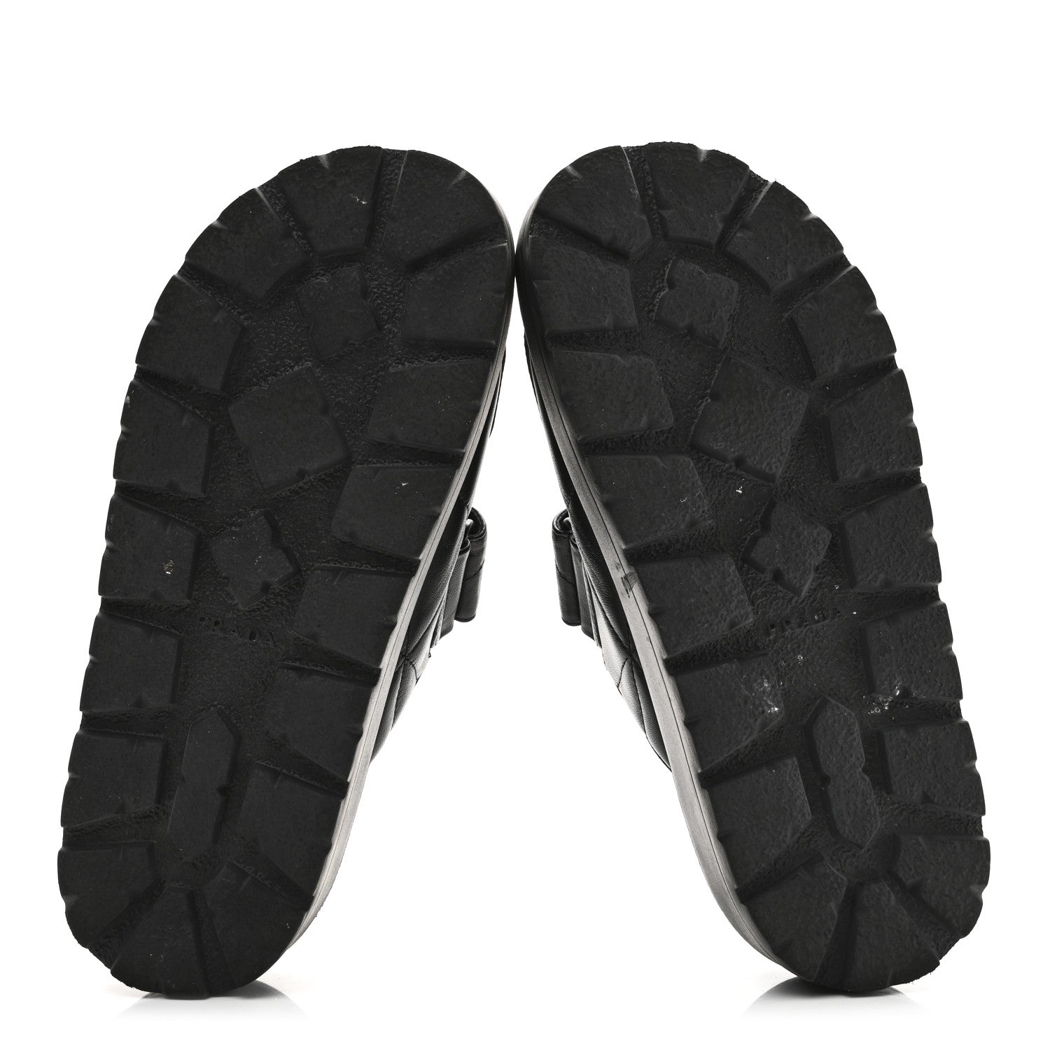 Prada Nappa Quilted Padded Logo Platform Slide Sandals 38 Black 7 of 10