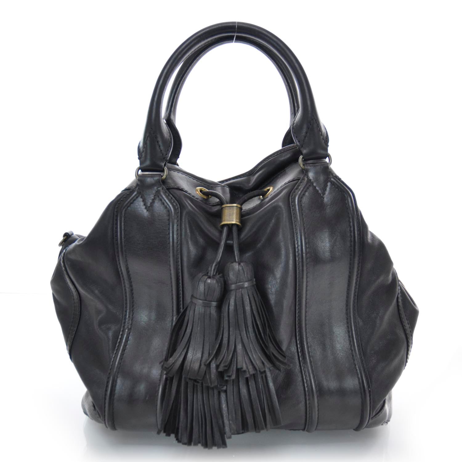 Burberry Leather Large Collins Tote Black 1 of 10