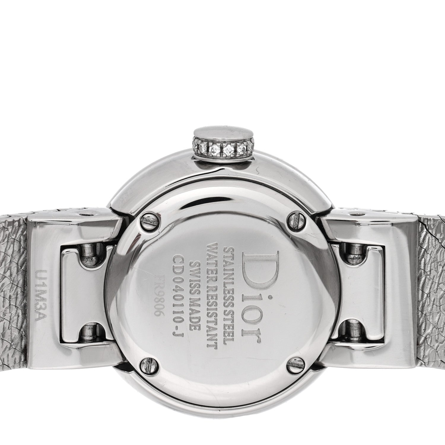 Christian Dior Stainless Steel Diamond Bezel Blue Mother of Pearl 19mm La D De Dior Quartz Watch 4 of 4