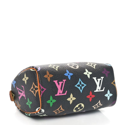 Louis Vuitton Monogram Multicolor Mini Sac HL Speedy Black 4 of 9