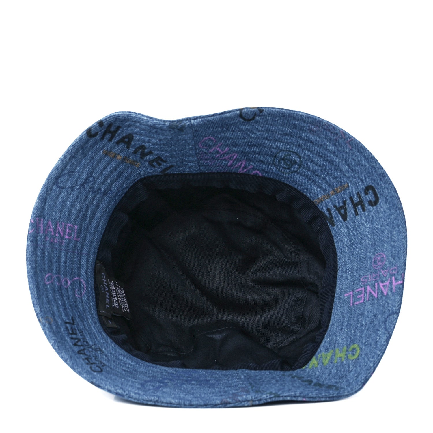 Chanel Denim Mood Cloche Bucket Hat S Blue 6 of 7