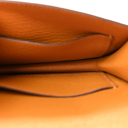 Hermes Chevre Mysore Roulis Slim Wallet Caramel 6 of 10