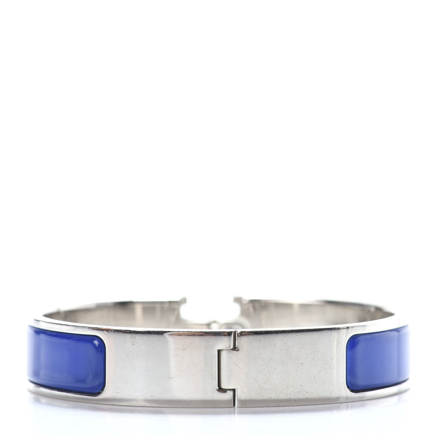 Narrow Enamel Clic Clac H Bracelet PM Blue Electrique