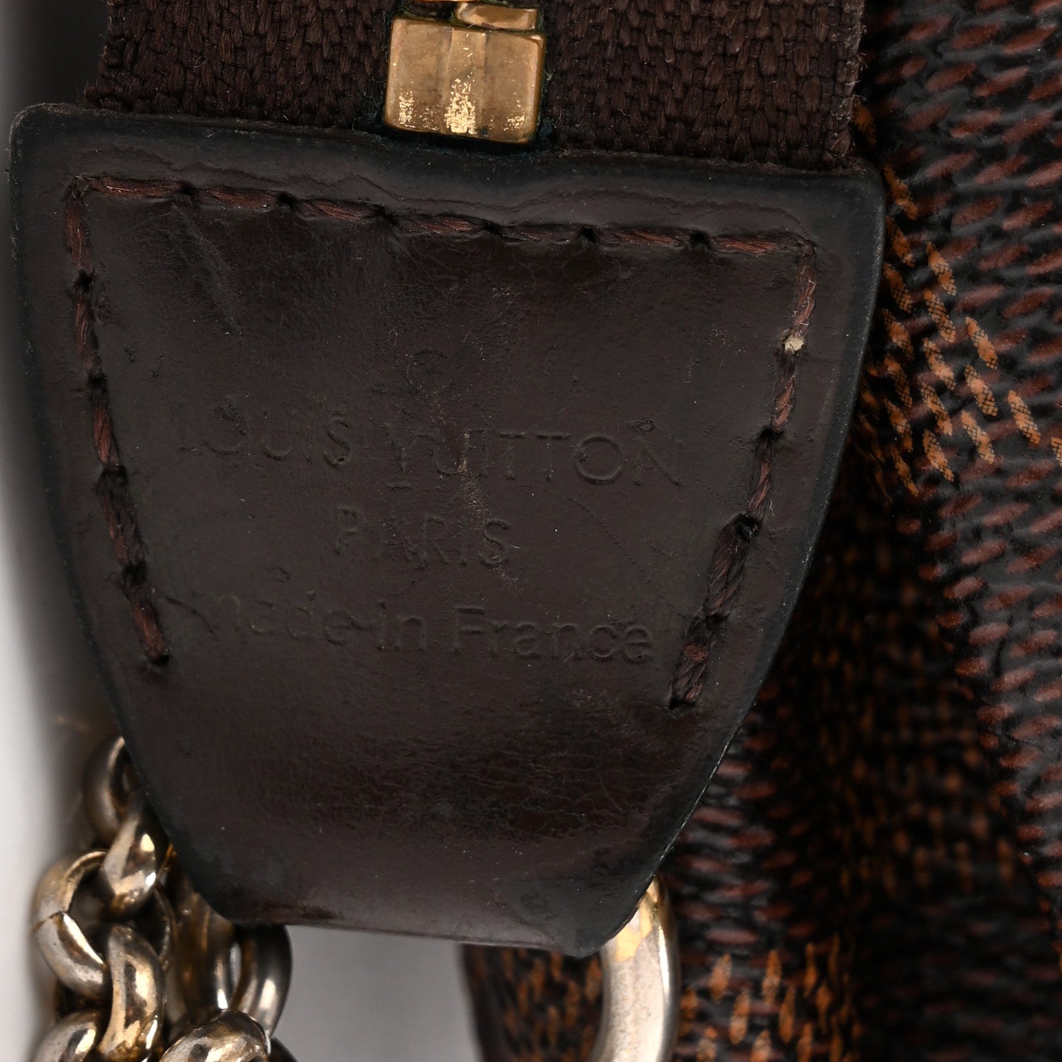 Louis Vuitton Damier Ebene Eva Clutch 6 of 11