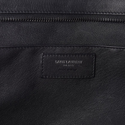 Saint Laurent Calfskin Small Monogram Downtown Cabas Black White 8 of 14
