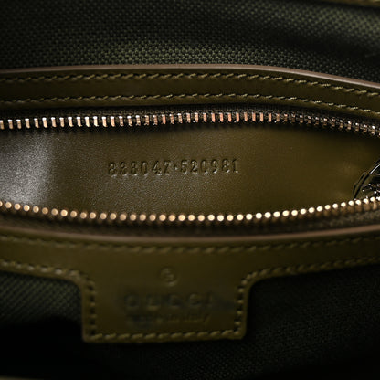 Gucci Calfskin Canvas Beaded Floral Medium Jackie 1961 Multicolor 7 of 10