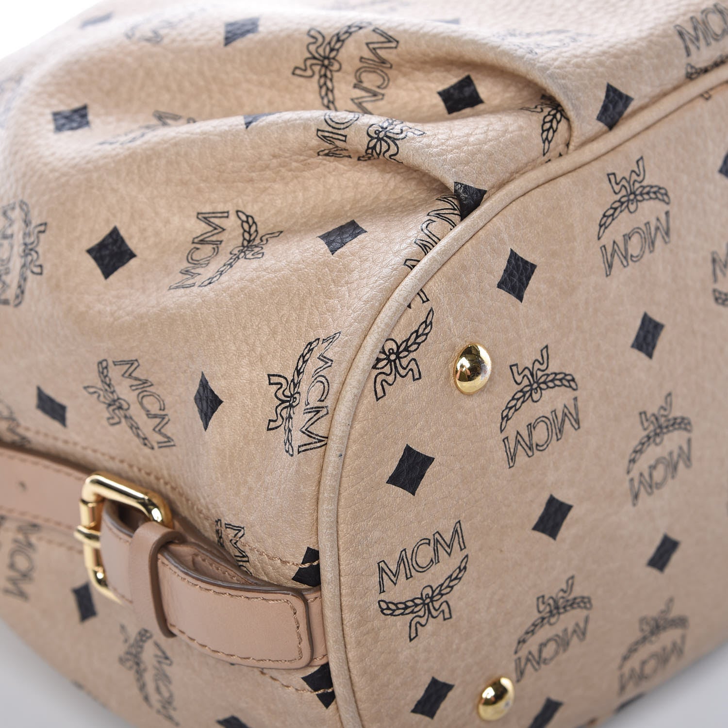 MCM Visetos Hobo Beige 10 of 17