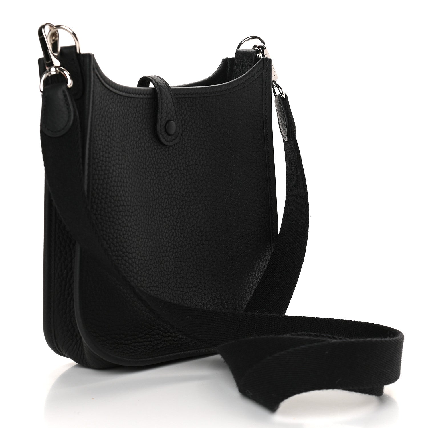 Hermes Taurillon Clemence Evelyne TPM Black 3 of 9