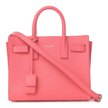 Saint Laurent Calfskin Nano Sac De Jour Rose Clair 1 of 14