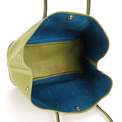 Hermes Toile Buffle Garden Party 36 MM Tote Vert Anis 5 of 11