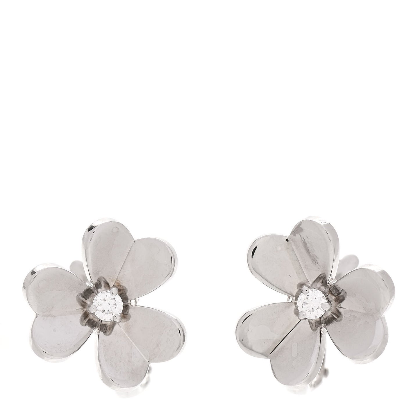 18K White Gold Diamond Small Frivole Earrings
