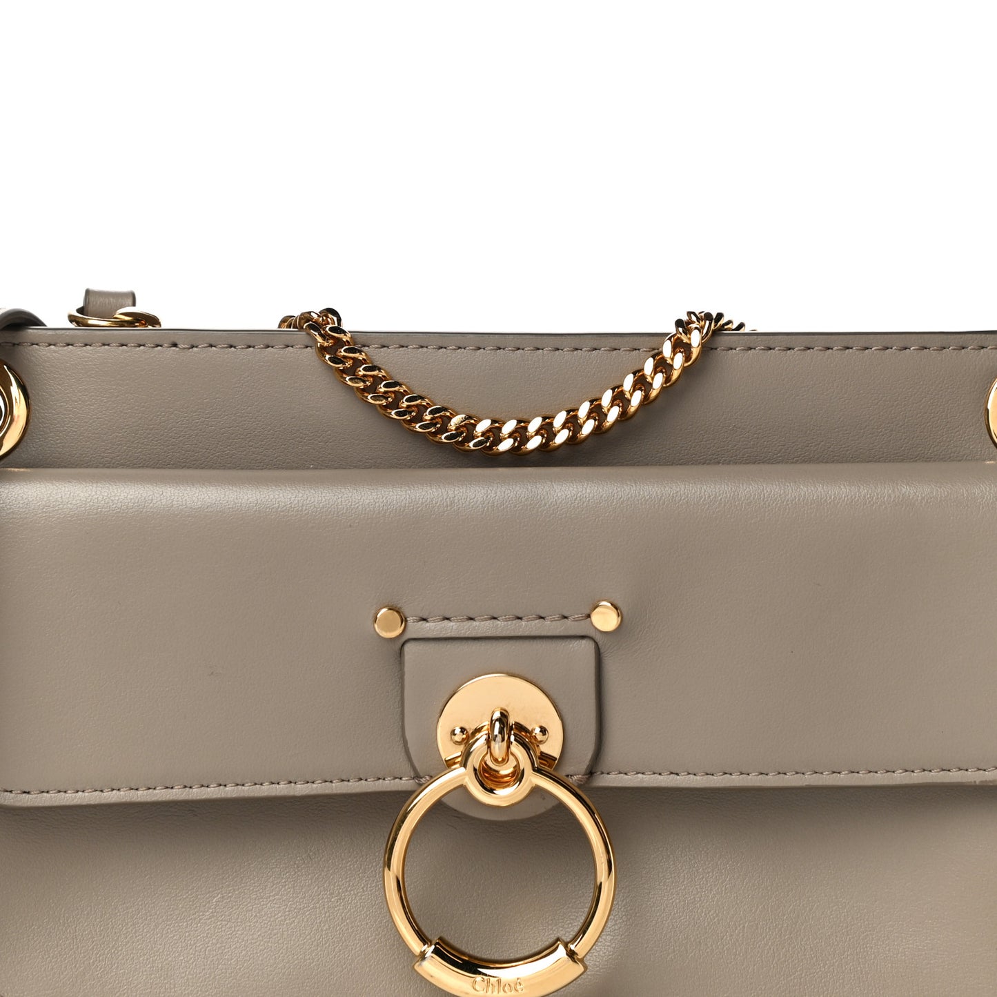 Calfskin Tess Mini Crossbody Bag Motty Grey