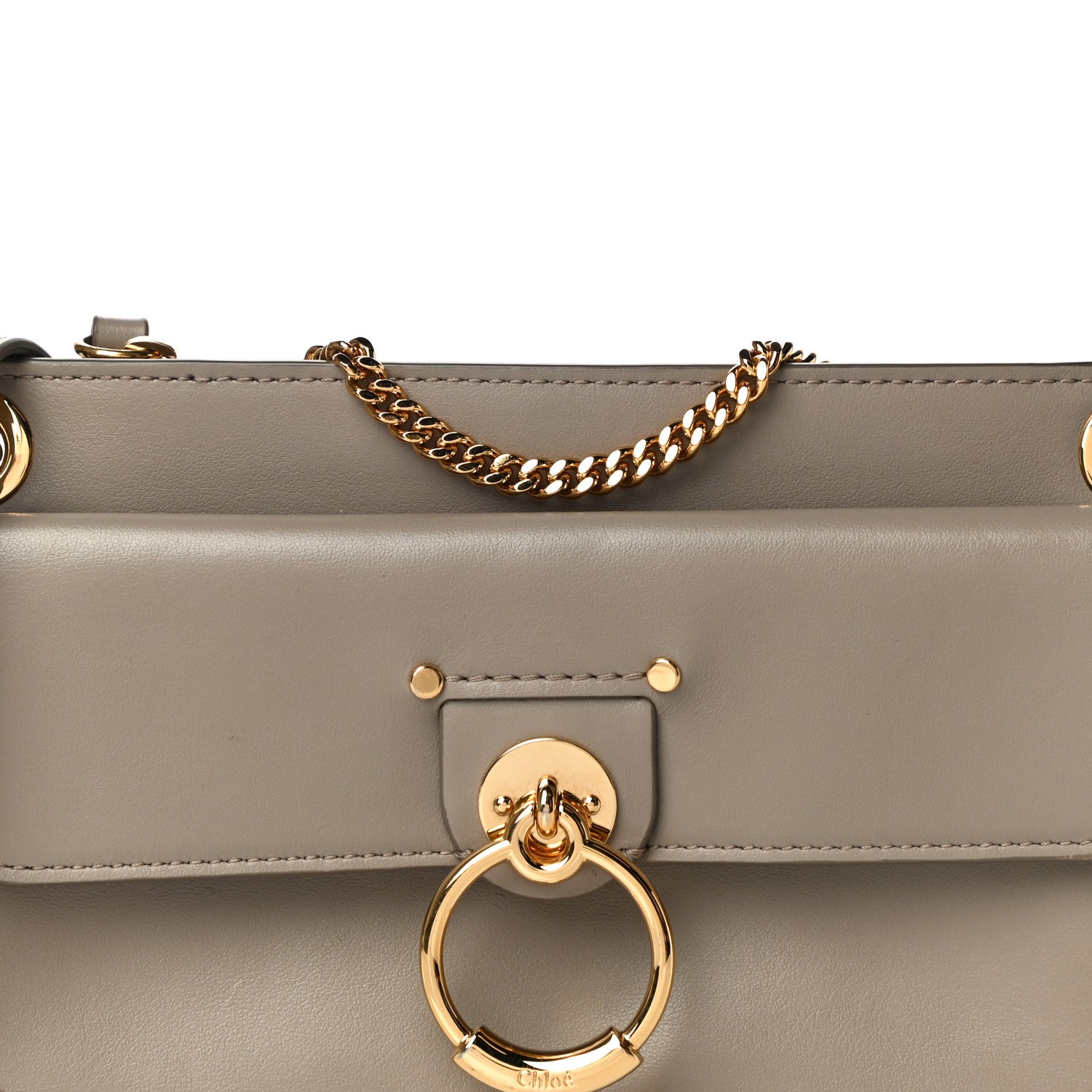 Chloe Calfskin Tess Mini Crossbody Bag Motty Grey 6 of 12