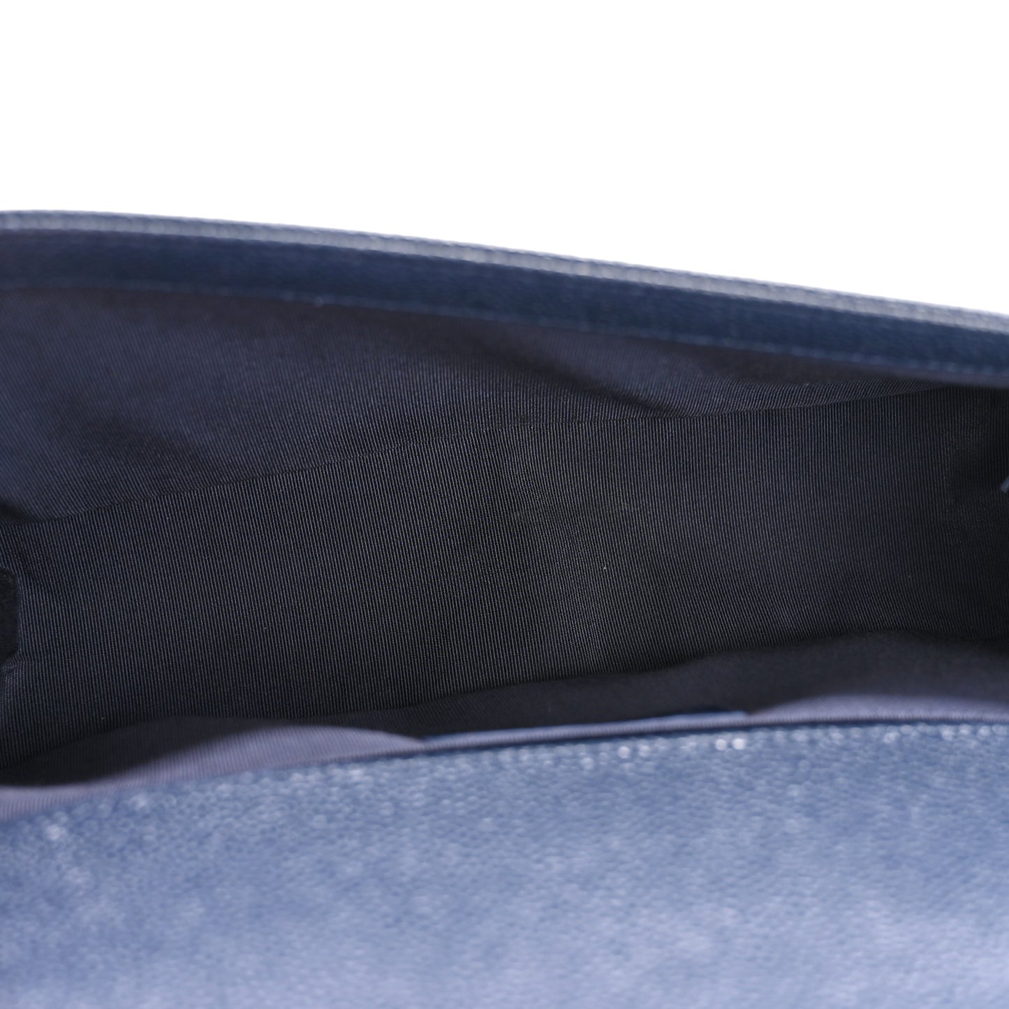 Caviar Quilted Medium Boy Flap Dark Blue