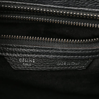 Celine Drummed Calfskin Micro Luggage Black 6 of 12