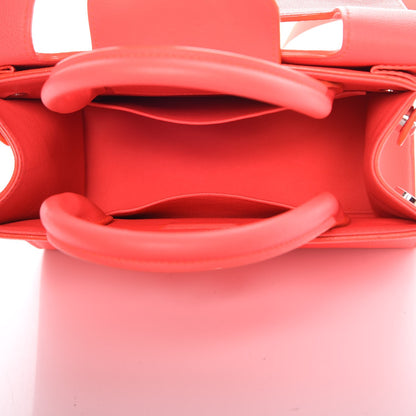 Christian Dior Grained Calfskin Mini Diorever Flap Fluorescent Goji Pink 6 of 10