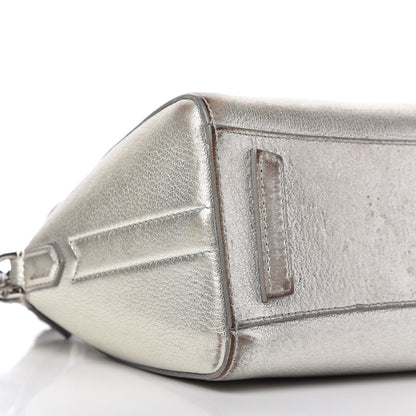 Givenchy Metallic Sugar Goatskin Mini Antigona Silver 6 of 12