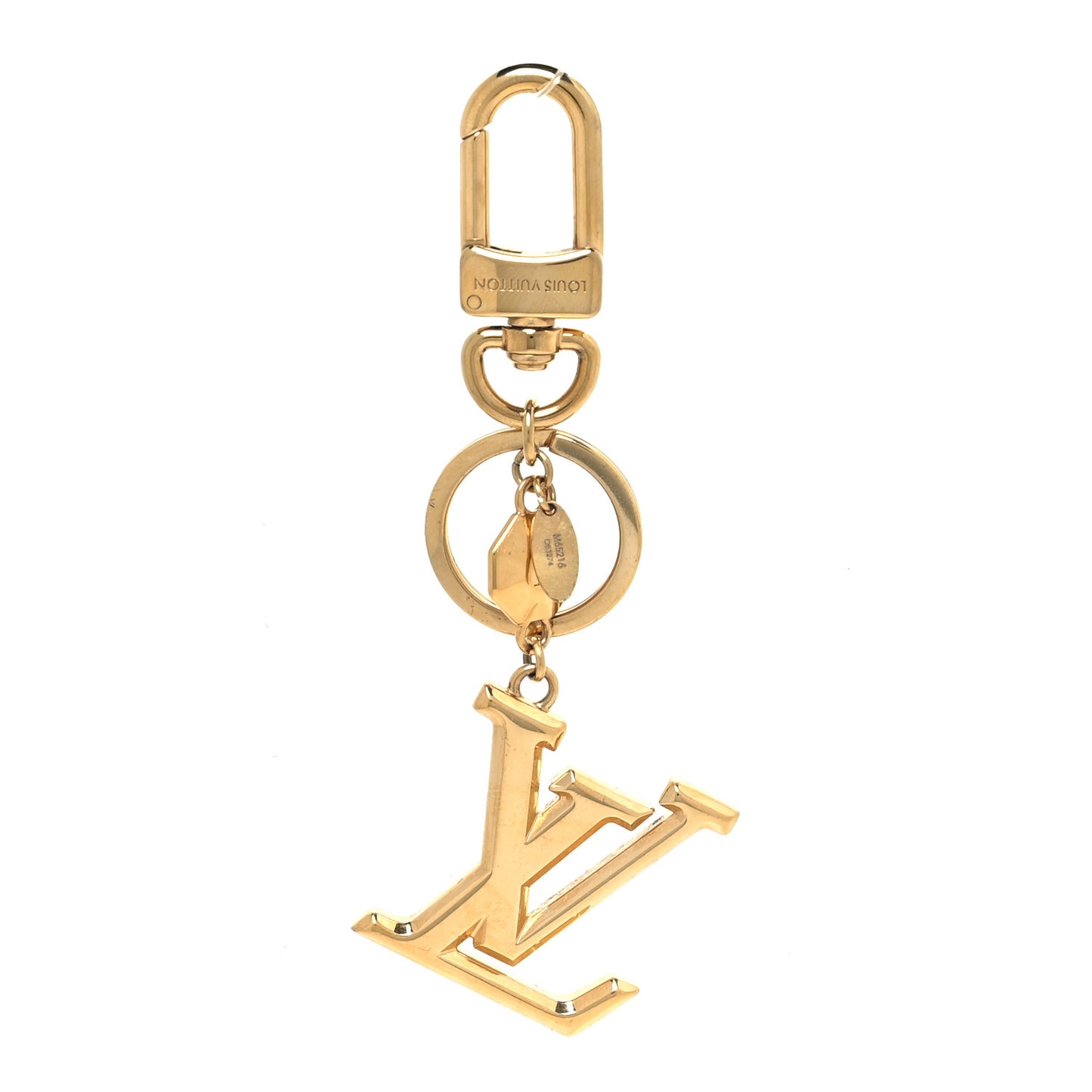 LV Facettes Bag Charm Key Holder Gold