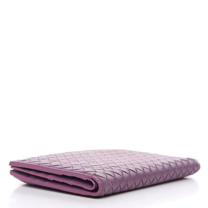 Bottega Veneta Nappa Intrecciato Flap Wallet Purple 4 of 12
