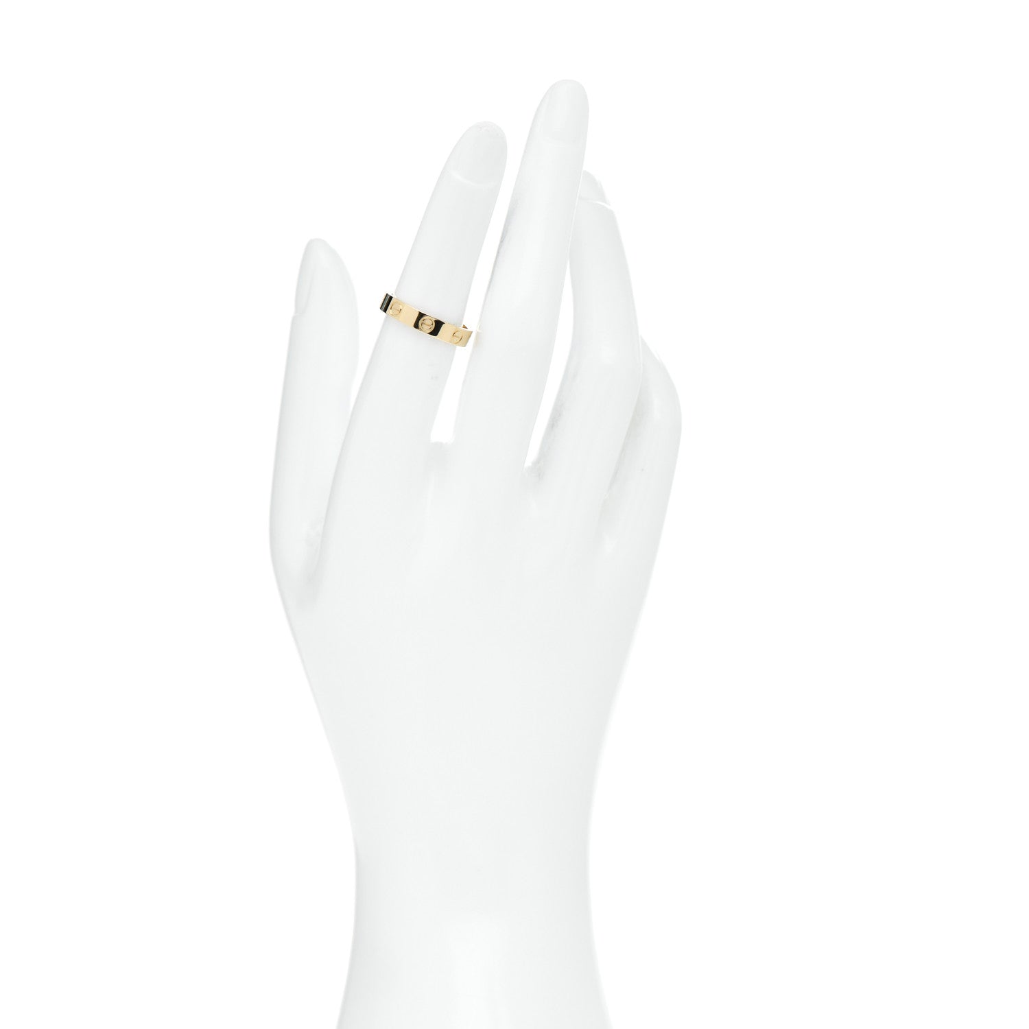 Cartier 18K Yellow Gold 3.5mm LOVE Wedding Band Ring 51 5.75 2 of 4