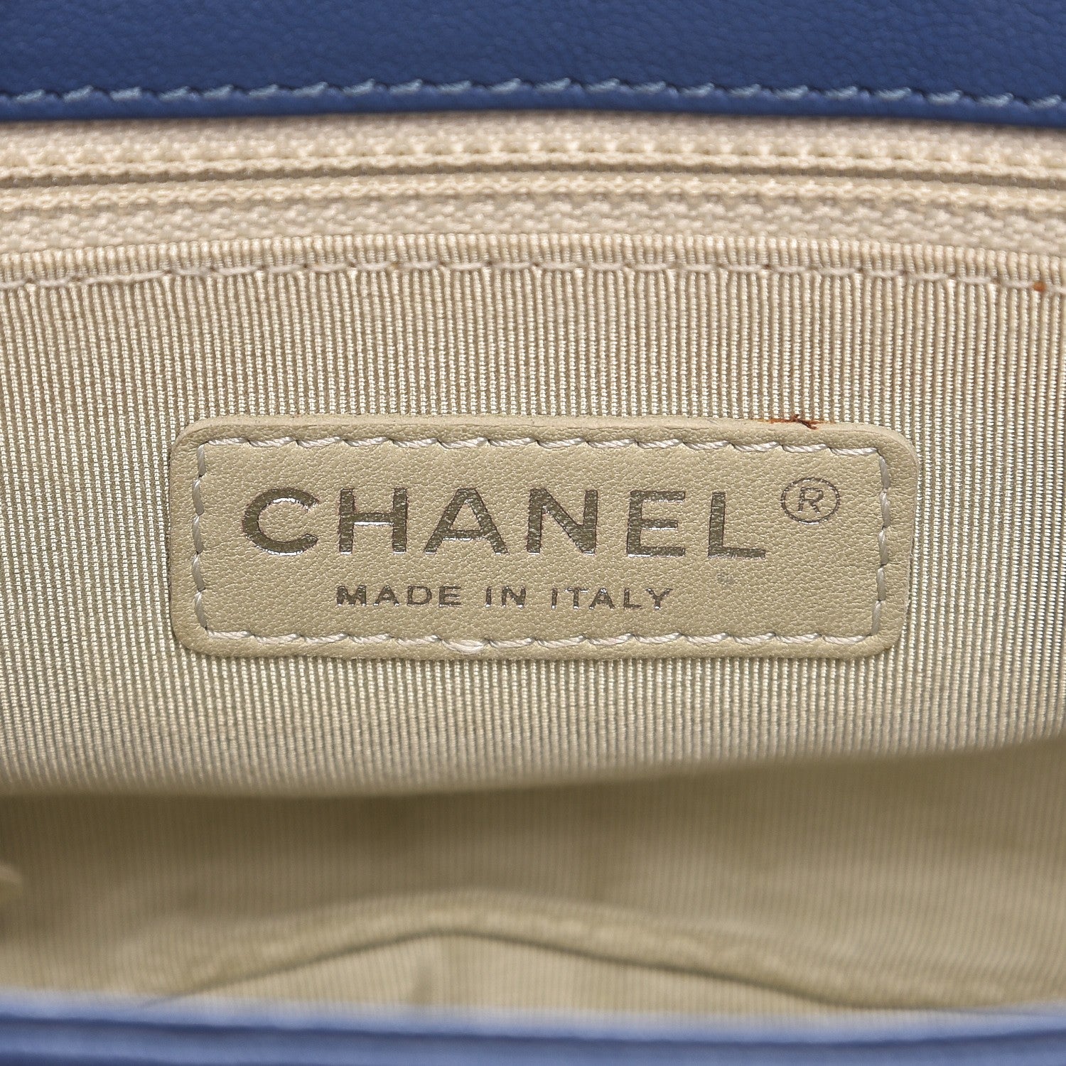Chanel Washed Lambskin Quilted Mini Chain Around Flap Blue 6 of 9