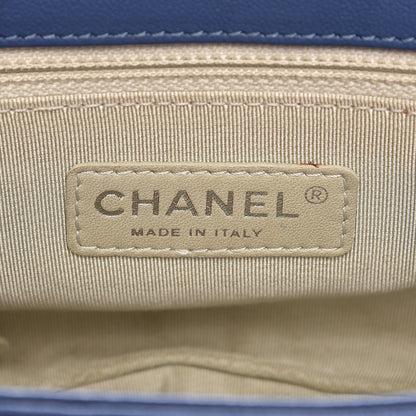 Chanel Washed Lambskin Quilted Mini Chain Around Flap Blue 6 of 9