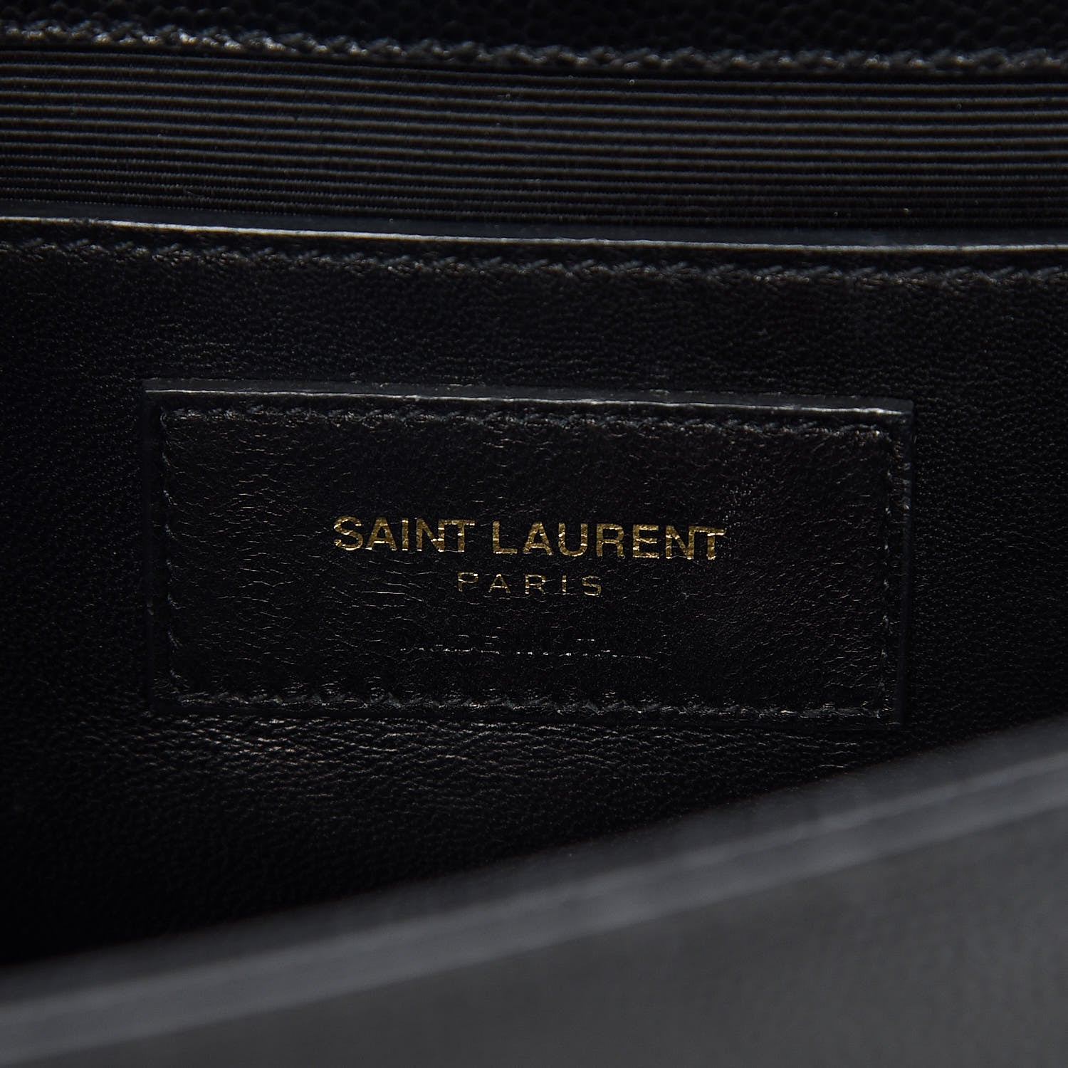 Saint Laurent Grain De Poudre Medium Classic Monogram Kate Satchel Black 6 of 14