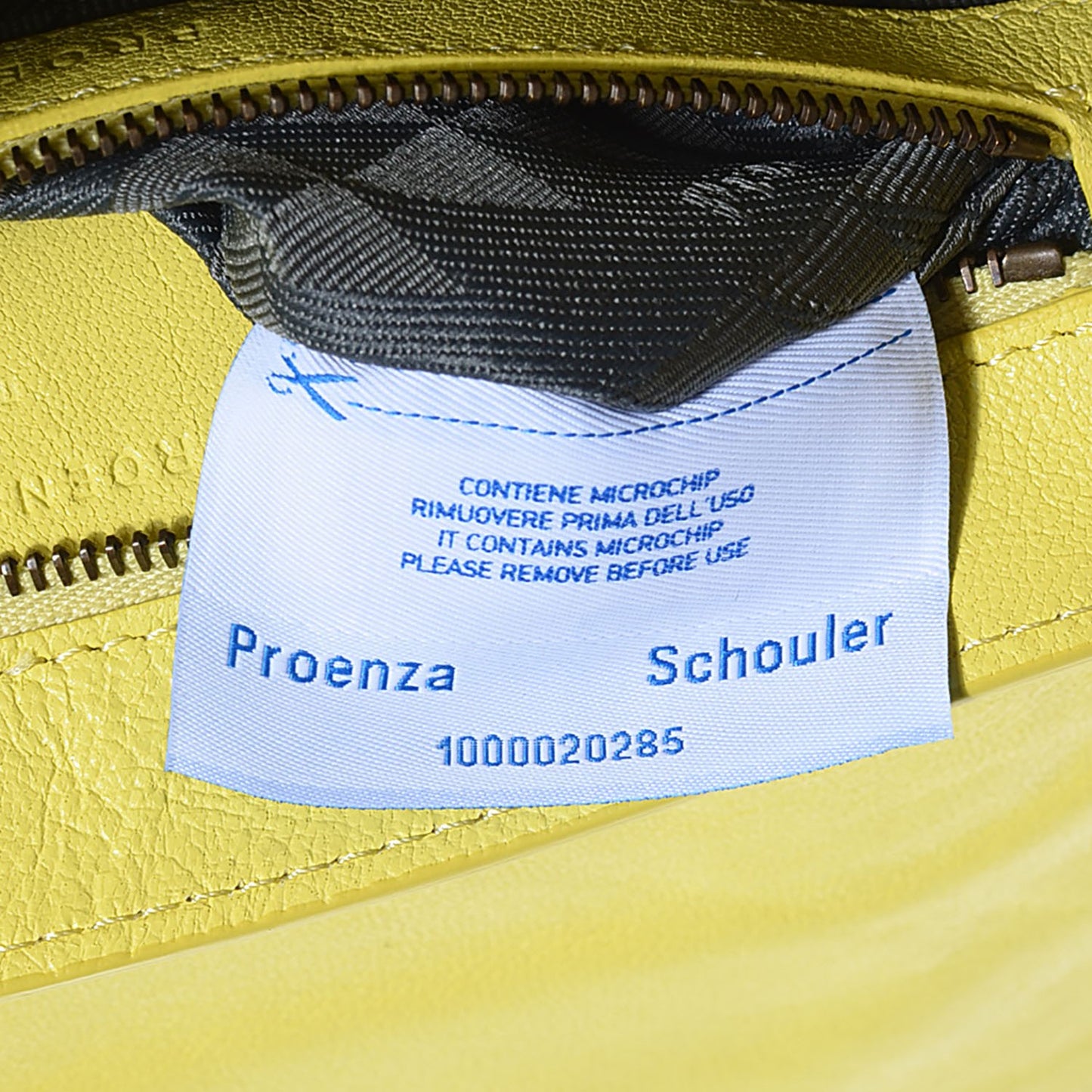 Lambskin PS1 Pochette Clutch Lemon