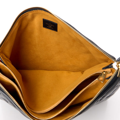 Louis Vuitton Lambskin Embossed Monogram Coussin MM Black 6 of 11
