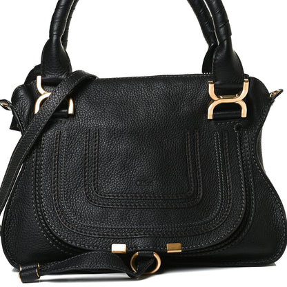 Chloe Calfskin Small Marcie Satchel Black 10 of 10