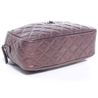 Chanel Metallic Aged Calfskin Quilted Medium Reissue Camera Case Pink 4 of 8