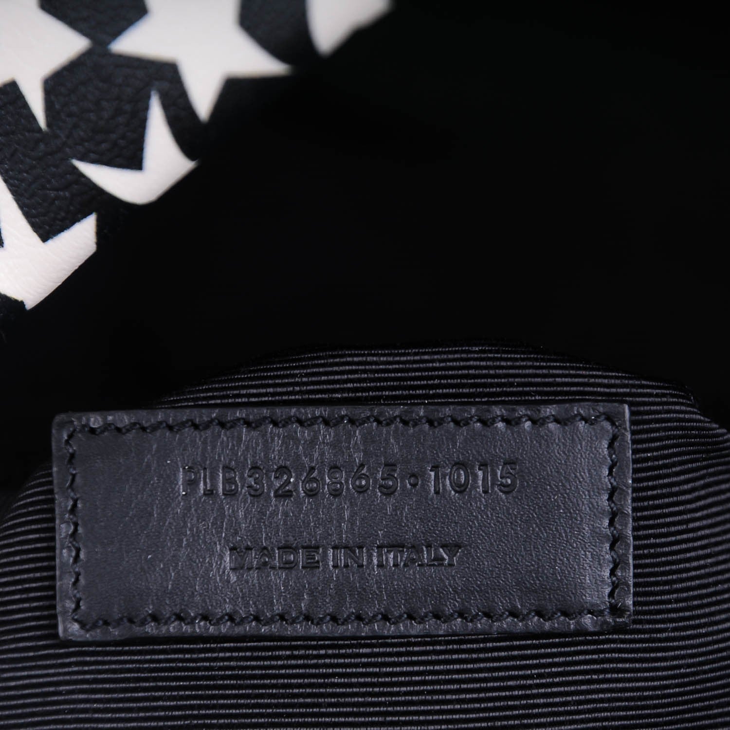 Saint Laurent Calfskin Star Print Hunting Backpack Black White 8 of 8