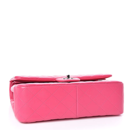Chanel Lambskin Quilted Jumbo Double Flap Dark Pink 4 of 10