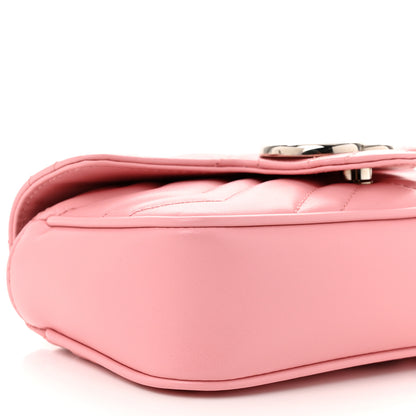 Gucci Calfskin Matelasse Super Mini GG Marmont Shoulder Bag Wild Rose 9 of 11