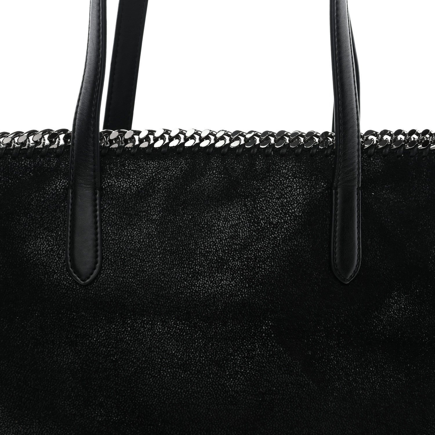 Stella McCartney Shaggy Deer Falabella East West Shopper Tote Black 8 of 10