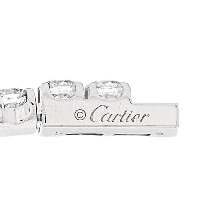 Cartier 18K White Gold Diamond 6.60ctw Lignes Essentielles Bracelet 3 of 5