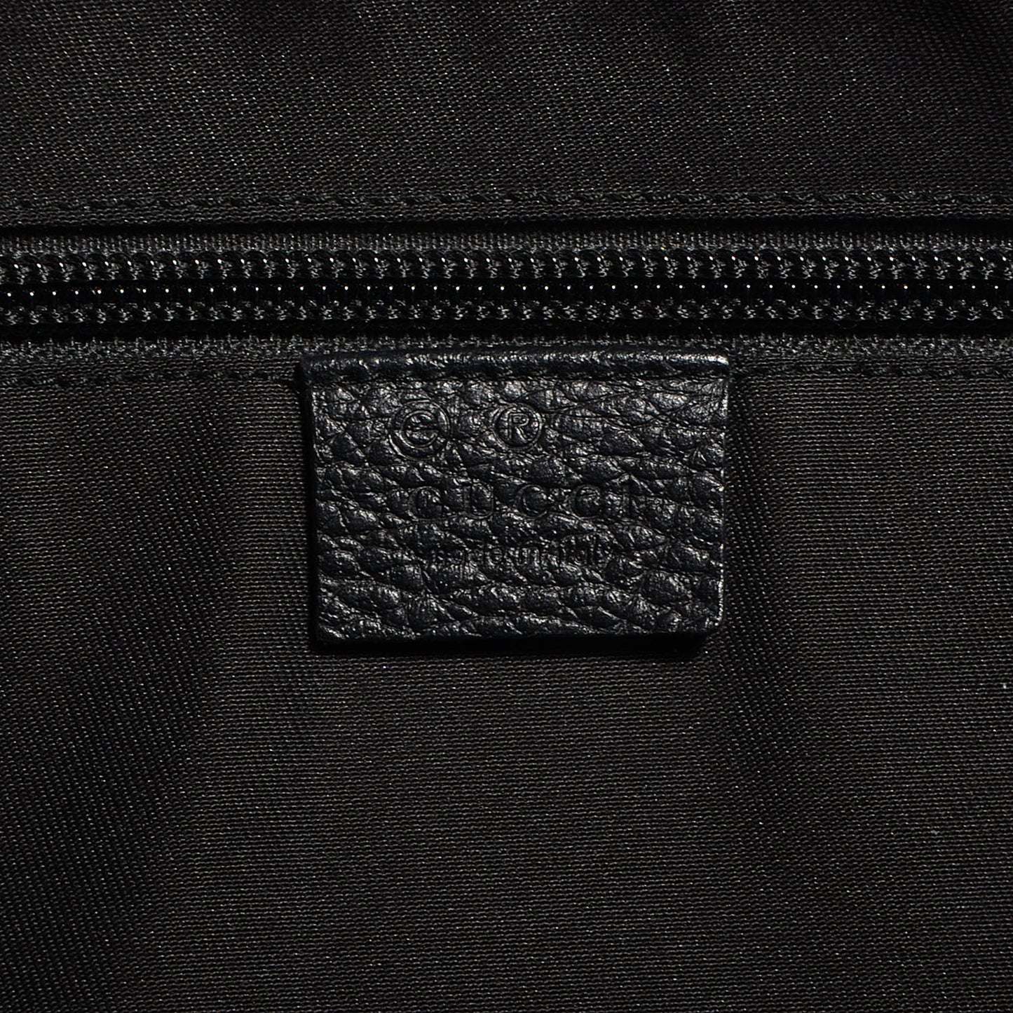 Denim Monogram Flat Messenger Bag Black