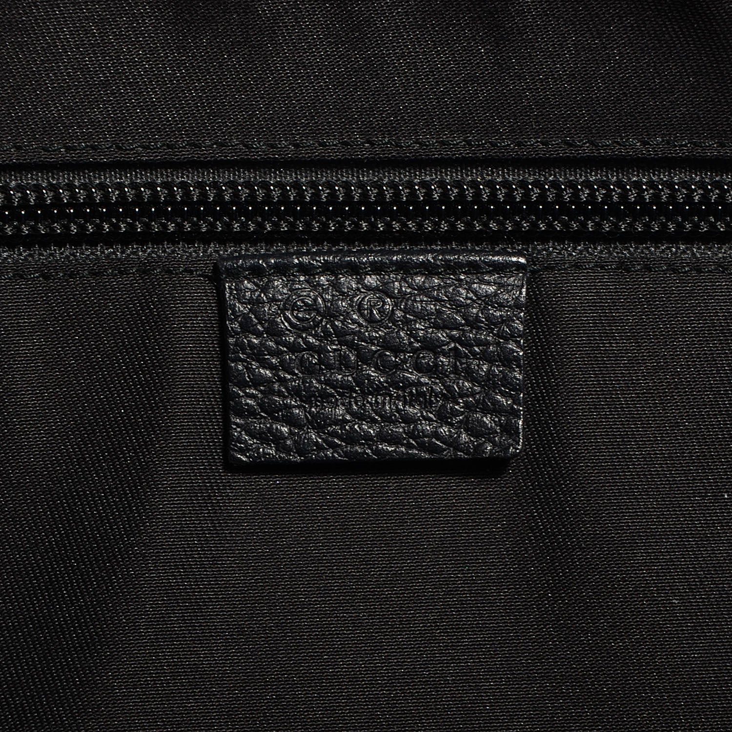 Gucci Denim Monogram Flat Messenger Bag Black 6 of 8