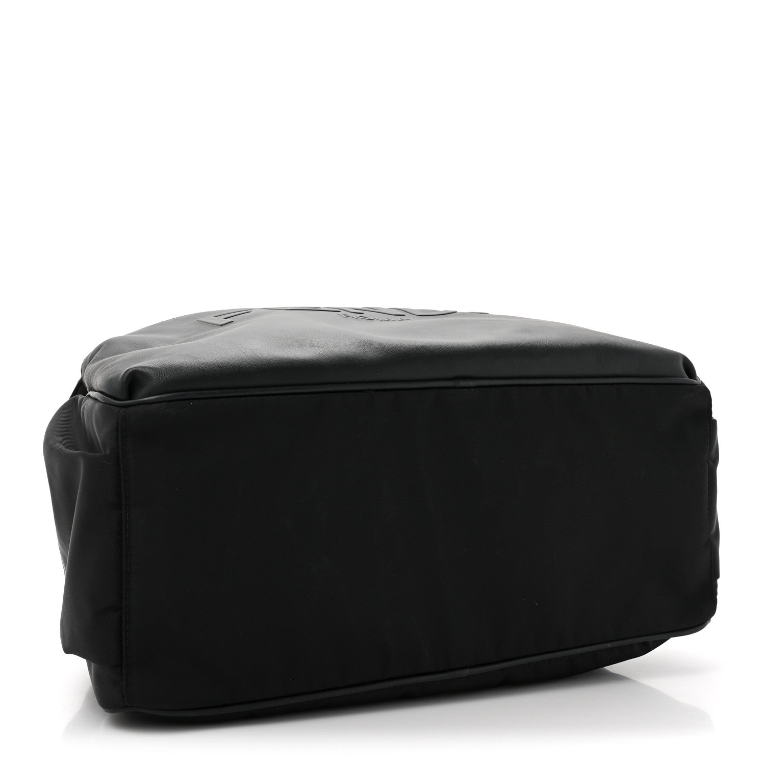 Fendi Calfskin Nylon FF Logo Embossed Changing Bag Black 5 of 12